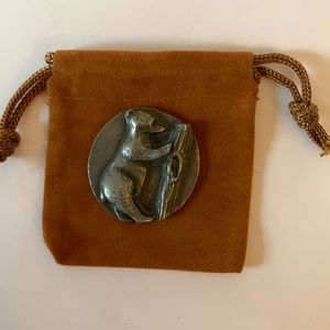 Bear Pewter Pocket Talisman